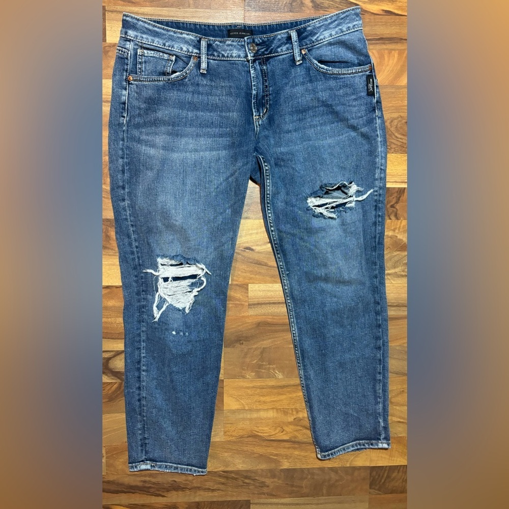 Silver Jeans Women's Boyfriend Jeans - Blue